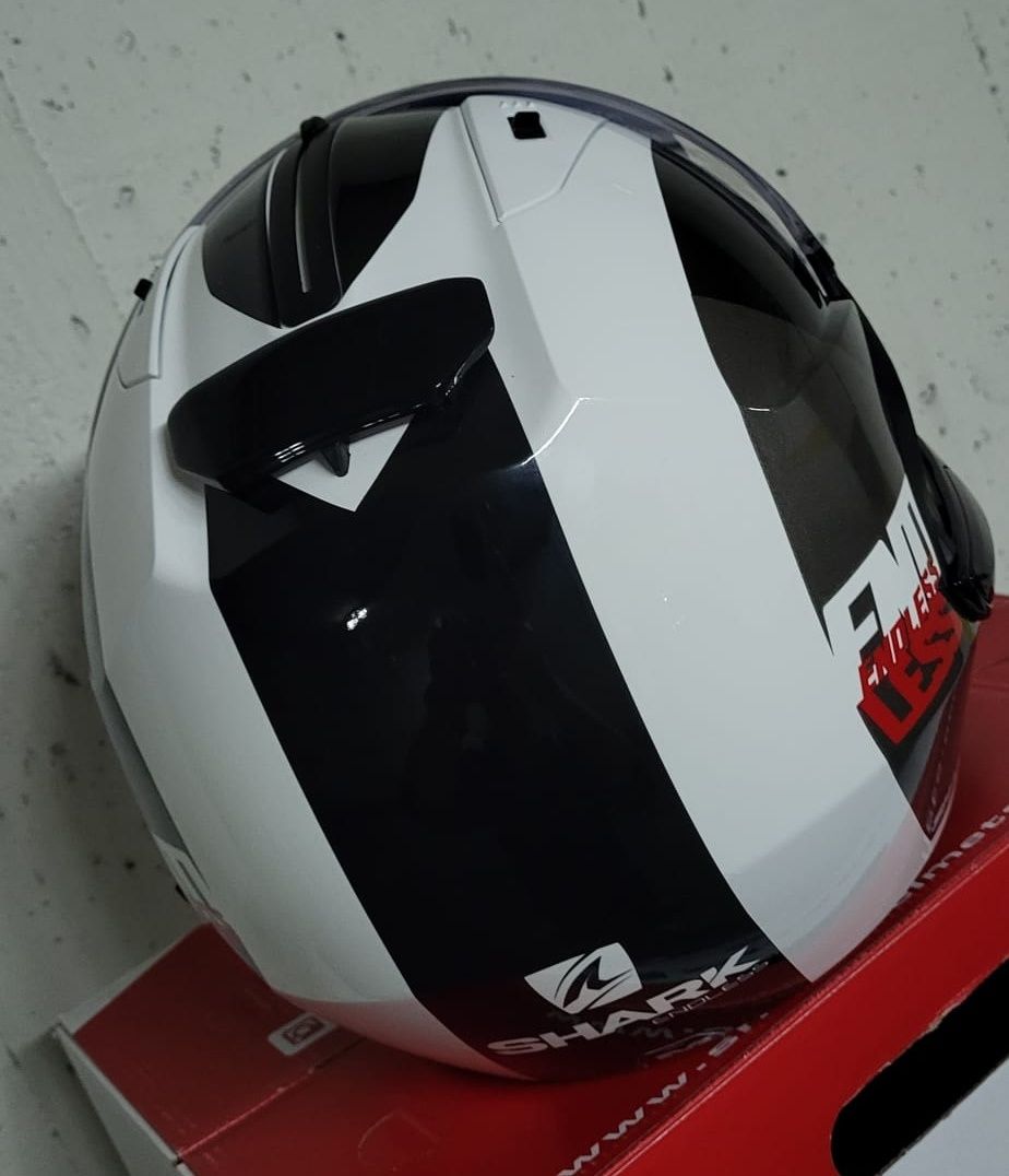 Capacete Modular Shark Evo ES Endless White/ Black/ Red ( M )( NOVO )