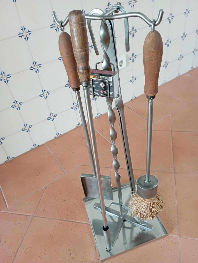 Utensílios para lareira INOX