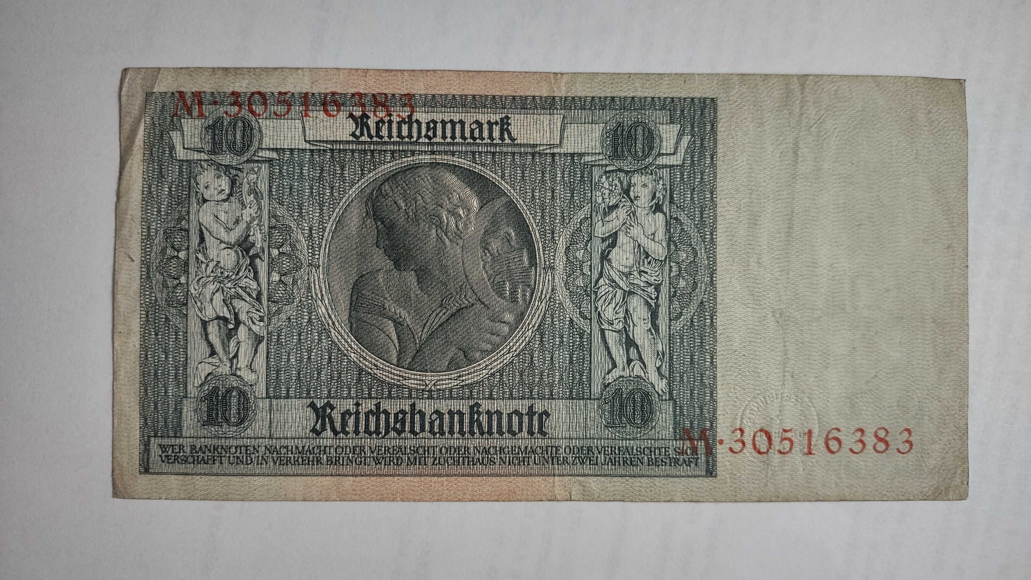 Banknot Niemcy 10 RM, 1929r