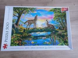 Puzzle wilki 500el