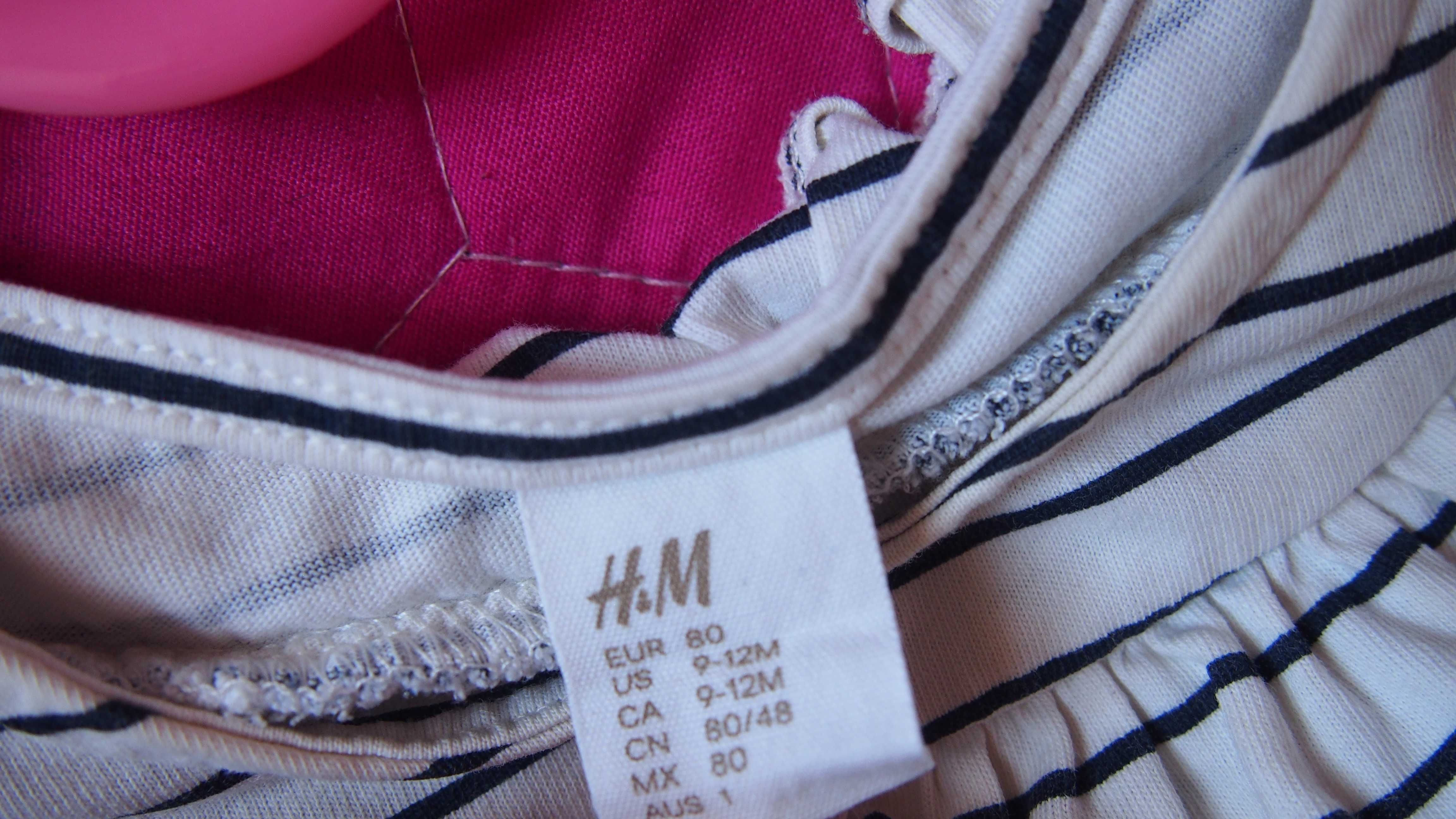 Bluzeczka w paski H&M rozm. 80