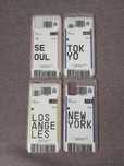 Samsung A71 Case Etui Ticket Bilet Seoul Tokyo Los Angeles New York