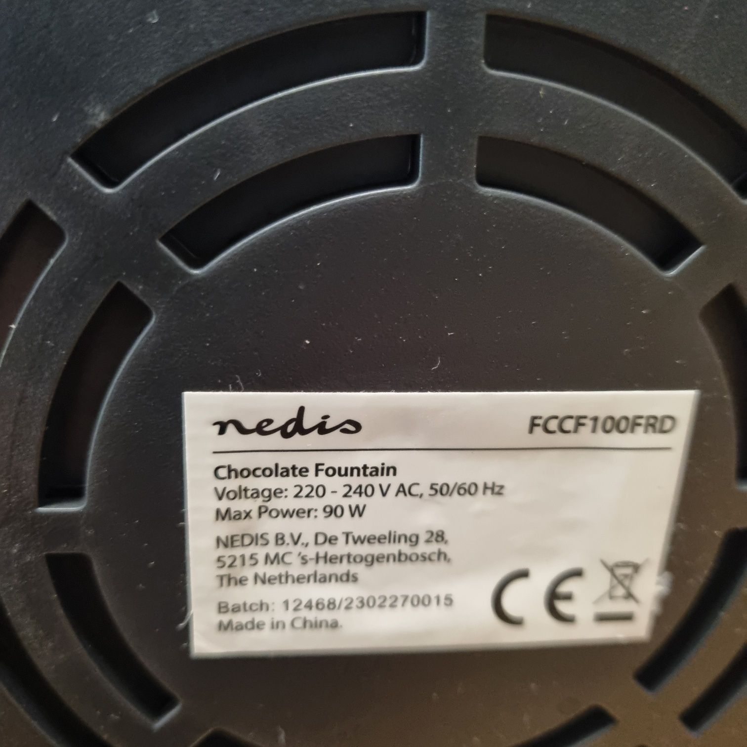 NEDIS fontanna  czekolada  90W 320MM
