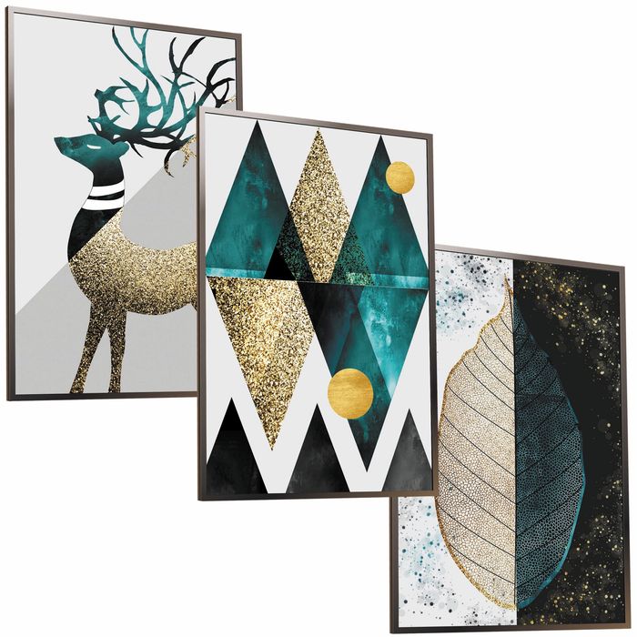 50x40 obrazy w ramie plakaty ramka  JELEŃ DEER BOHO