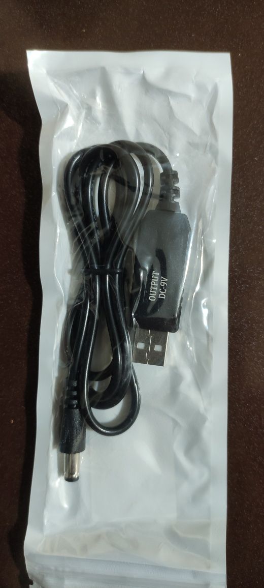 USB DC 9в 2а кабель перехідник для роутера 9v 2a