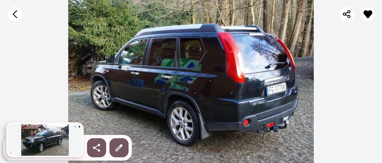 Klapa bagażnika szyba błotnik pas wzmocnienie nissan x-trail 2009 T31