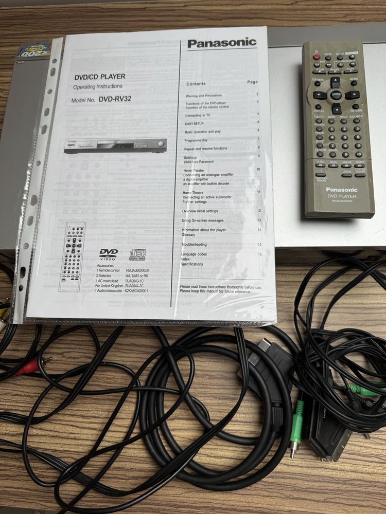 DVD/CD player Panasonic DVD-RV32