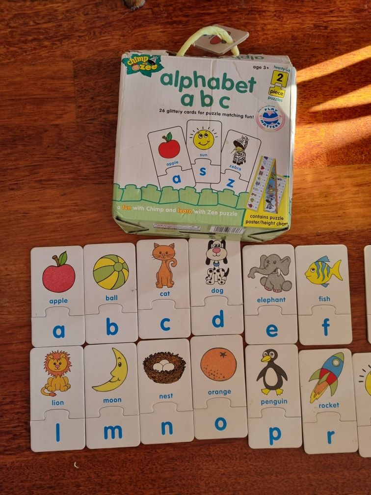 Puzzle alfabet angielski Alphabet a b c