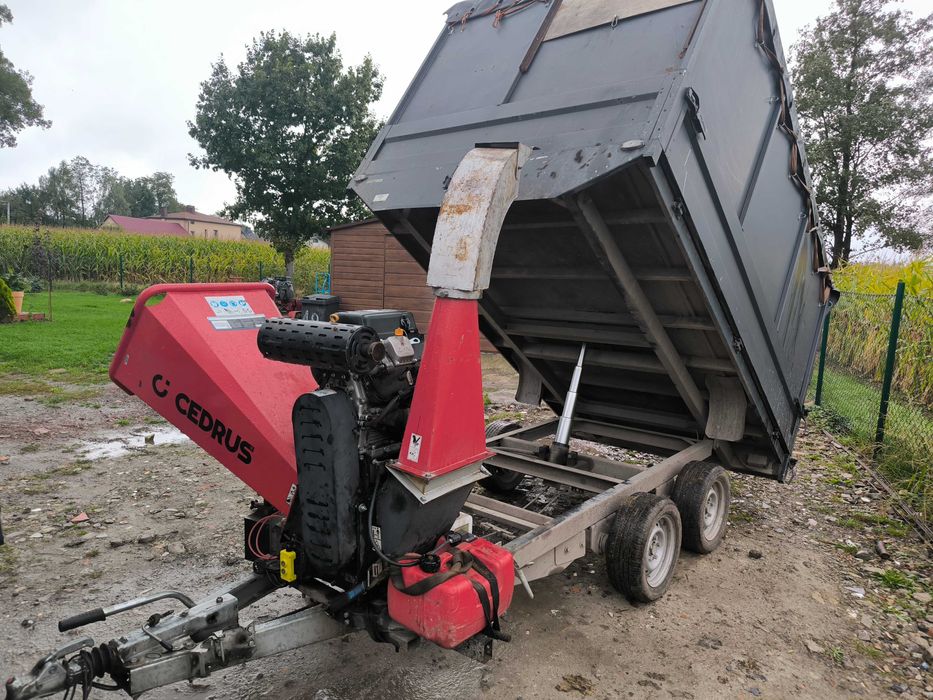 Wynajem Rębak do Gałęzi + Kiper - Przyczepa 3,5t - transport i odbiór