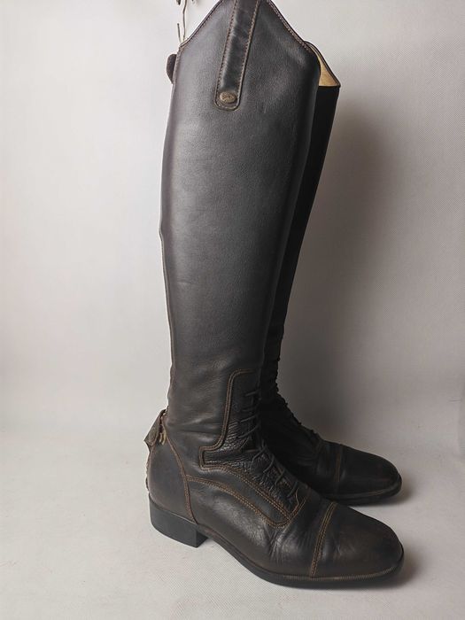 Oficerki Felix Buhler brązowe skórzane rozmiar 39 stan dostateczny