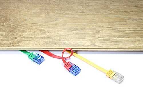 Cabo rede plano (Cat6) 1000 Mbit/s Branco