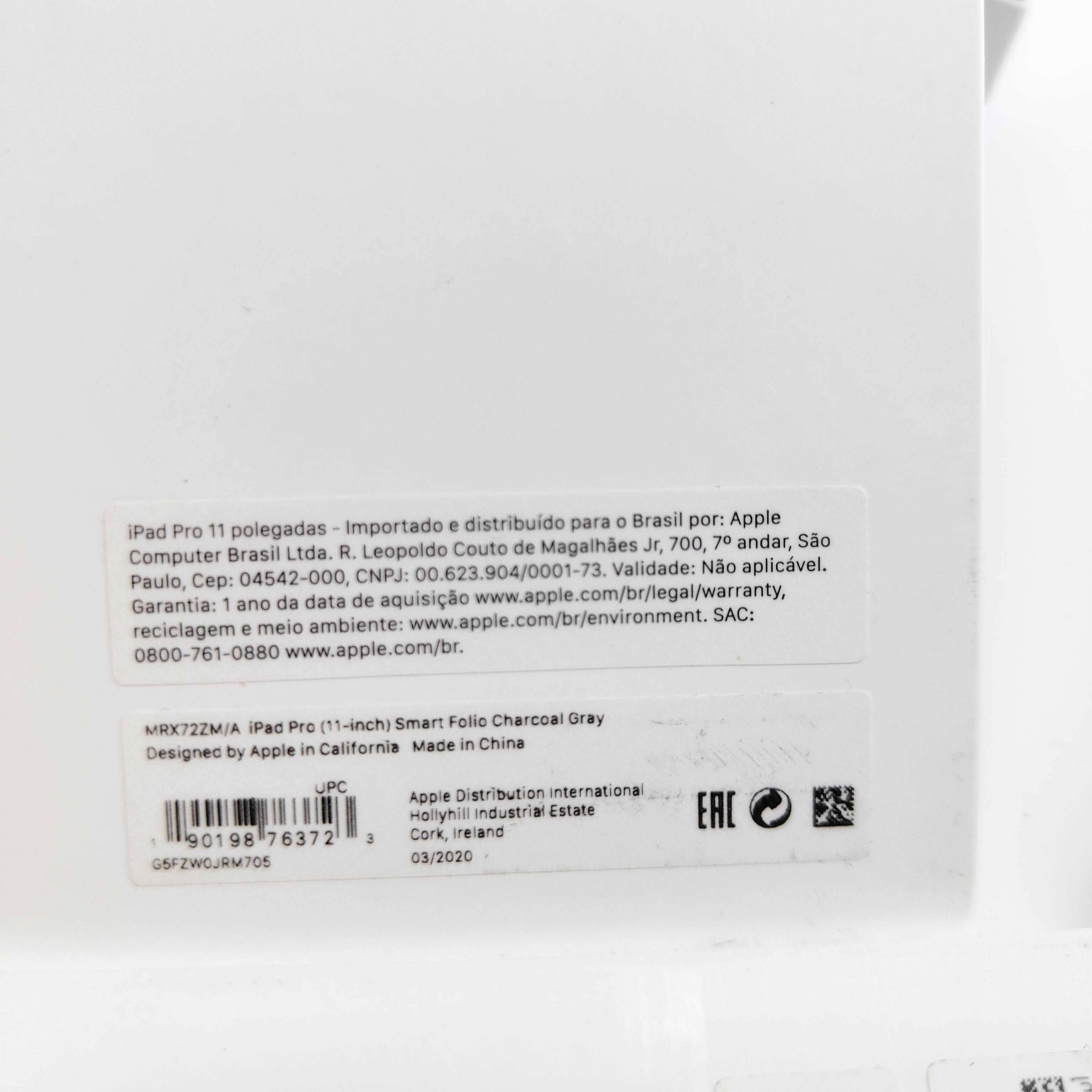 Чехол Ipad Pro 11" 1 gen Air 4 Air 5 Apple Smart Folio Charcoal Gray