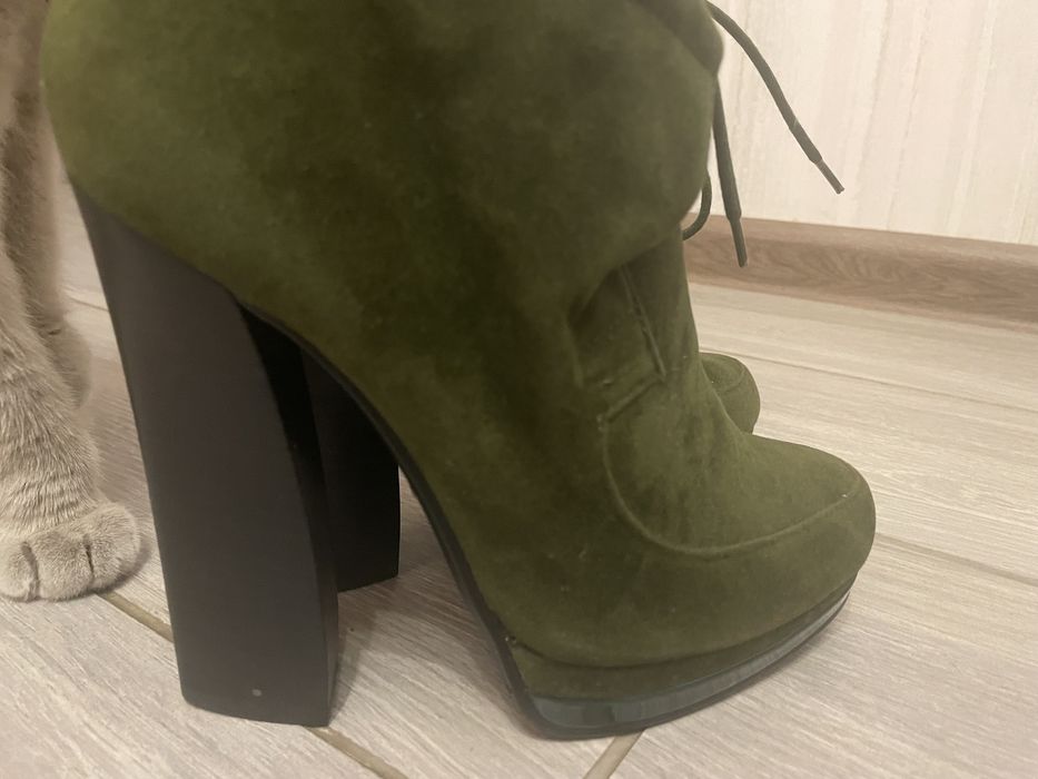 Ботильоны на высоком каблуке ЭКО