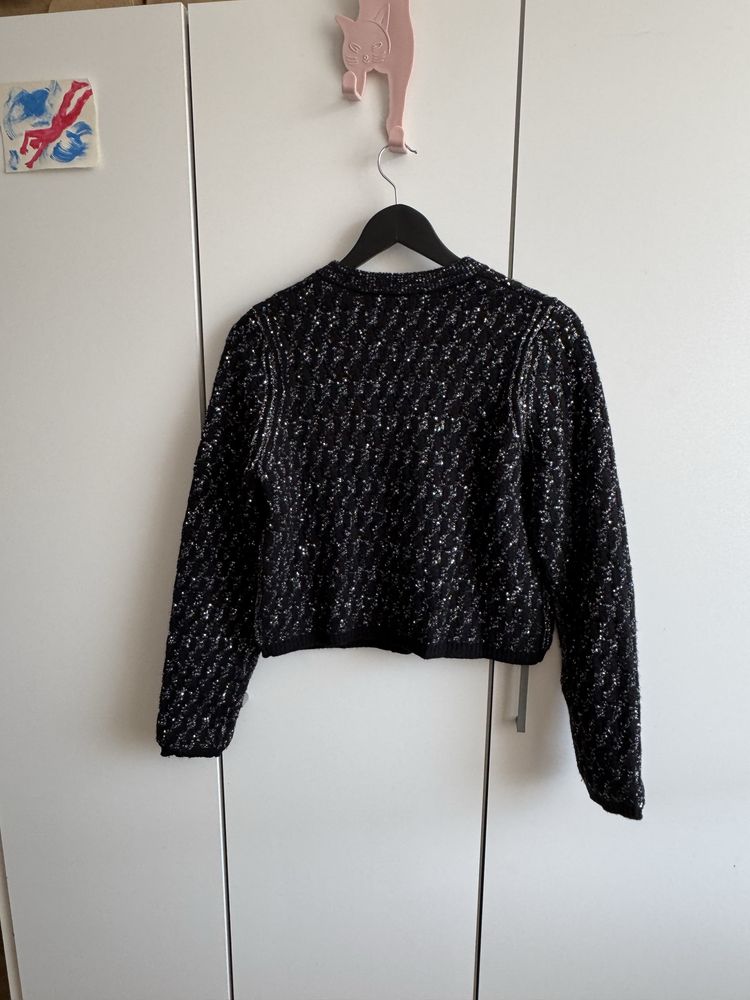 Chanel cardigan z guzikami CC sweterek