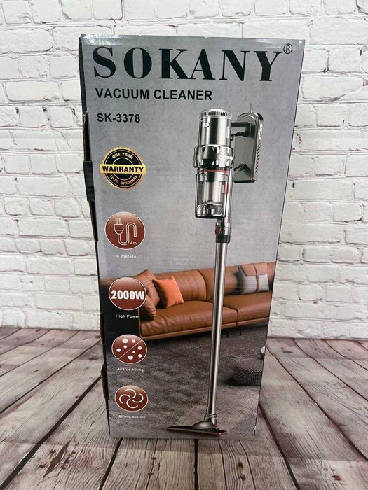 Пилисос вертикальний Sokany 2000B з НЕРА фільтром