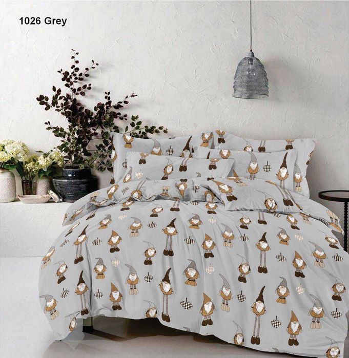 Комплекти Постільної білизни Новорічні полуторні,святкові 100% бавовна