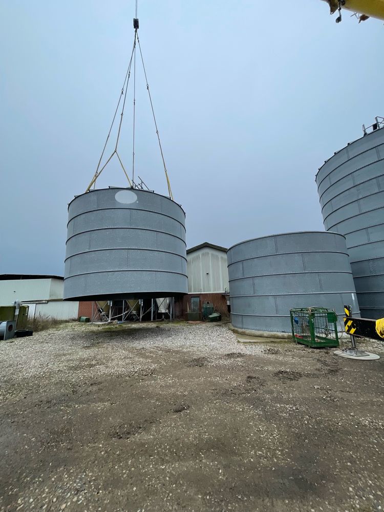 Silos do zboża ZDEMONTOWANE  2 szt - 700 ton - BIN Super stan z Danii