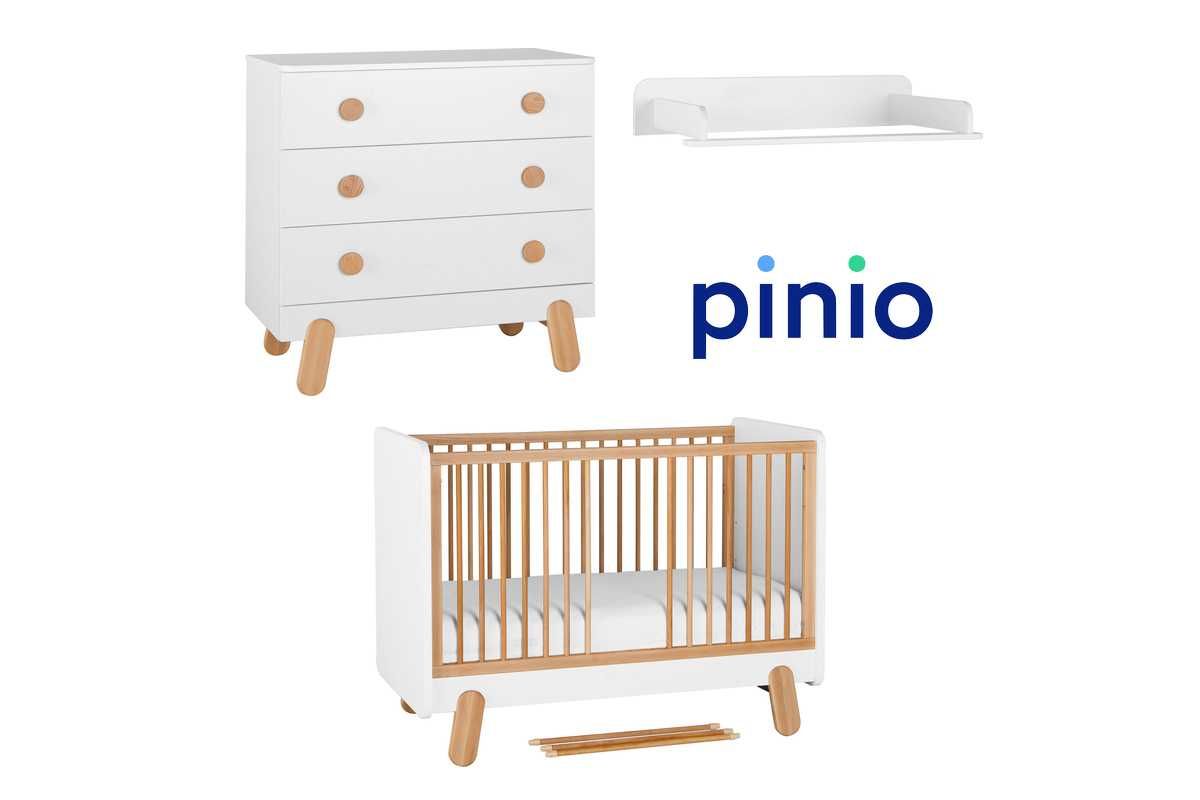 Pinio Iga zestaw 3 elem. z łóżeczkiem 120x60