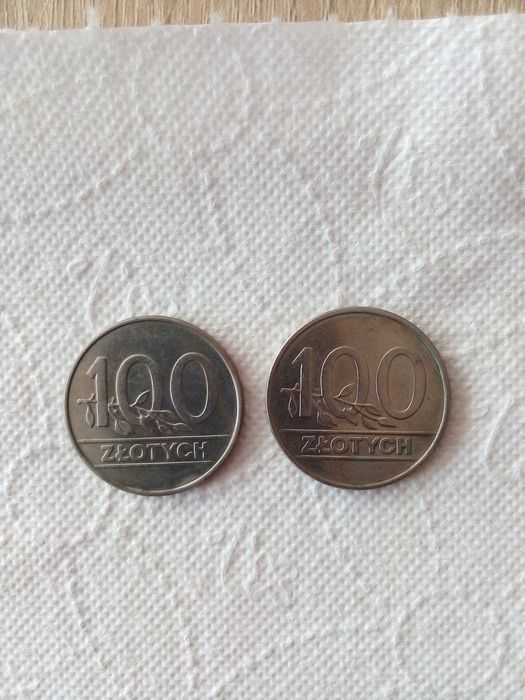 Moneta 100 zł 1990 r. Z koroną