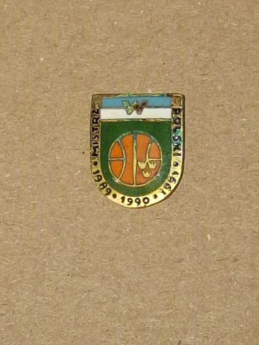Odznaka klubowa Włókniarz Pabianice - M.P. w koszykówce 1989,90,91