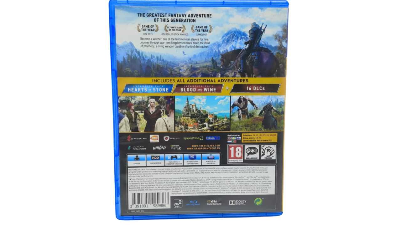 Gra PS4 - The Witcher III: Wild Hunt GAME OF THE YEAR