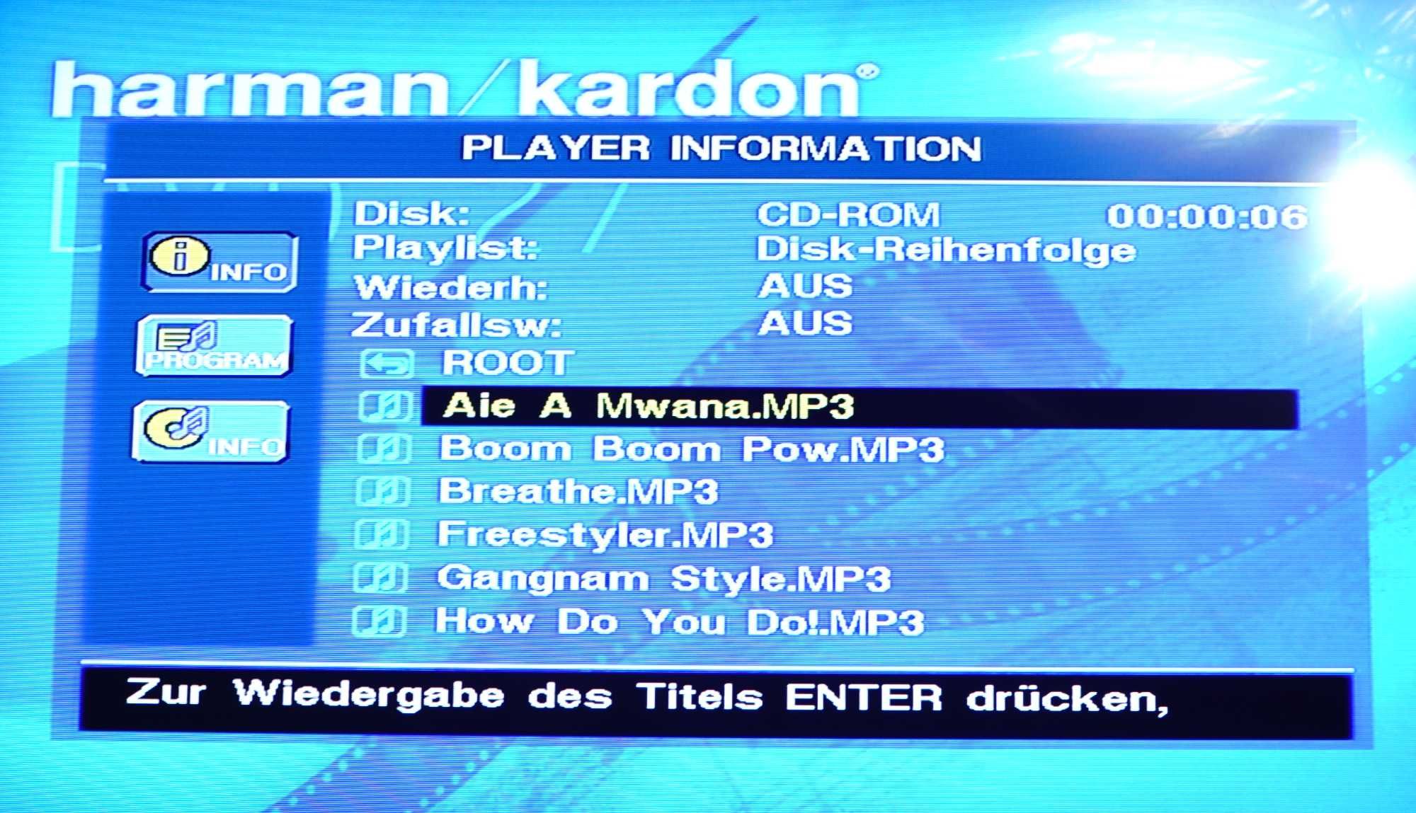 Odtwarzacz DVD Harman Kardon H/K DVD 27 MP3 CD WMA