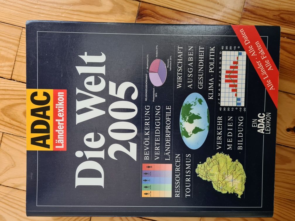 Die Welt 2005 Atlas swiata po niemiecku nowy Adac