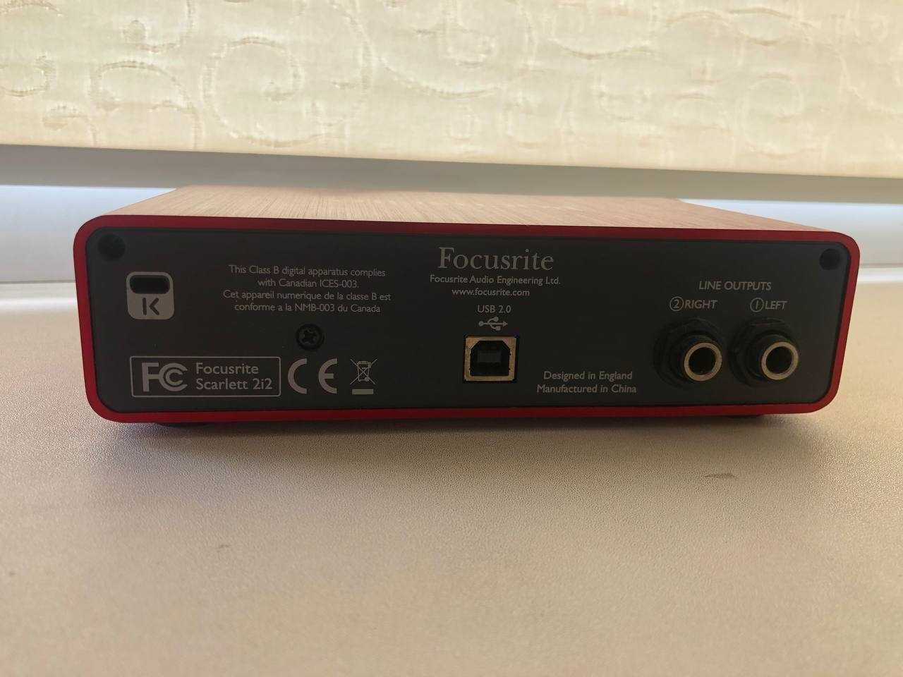 Scarlett Focusrite 2i2 (Original) Звукова карта, аудіоінтерфейс