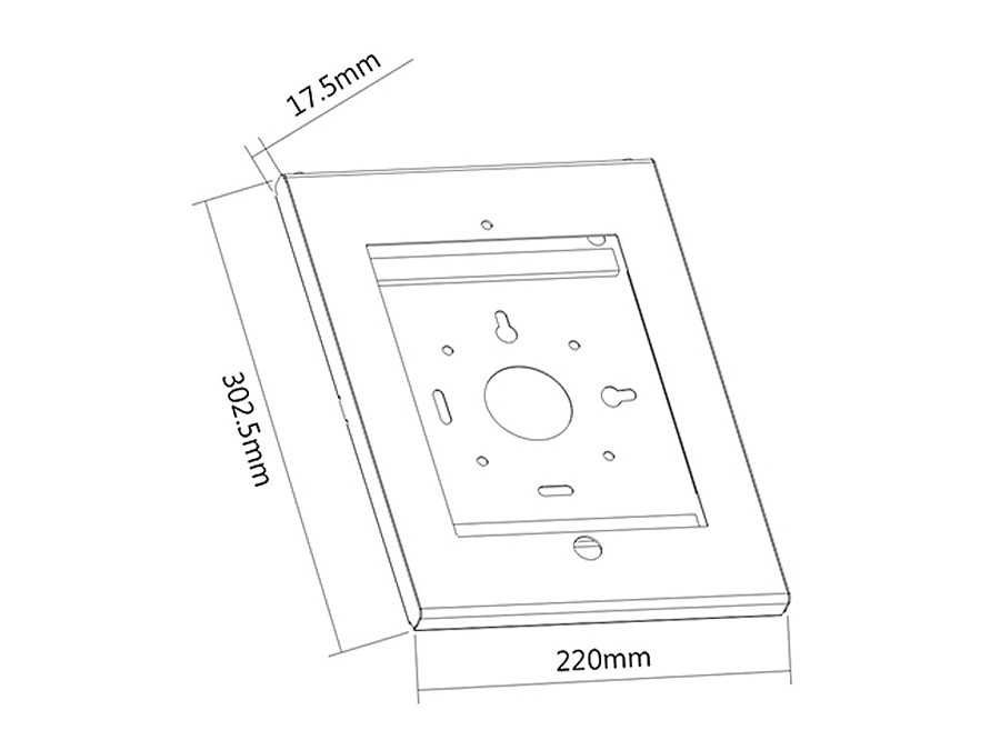ikiosk uhwyt wieszak naścienny ipad 4 AIR reklama Maclean MC-676