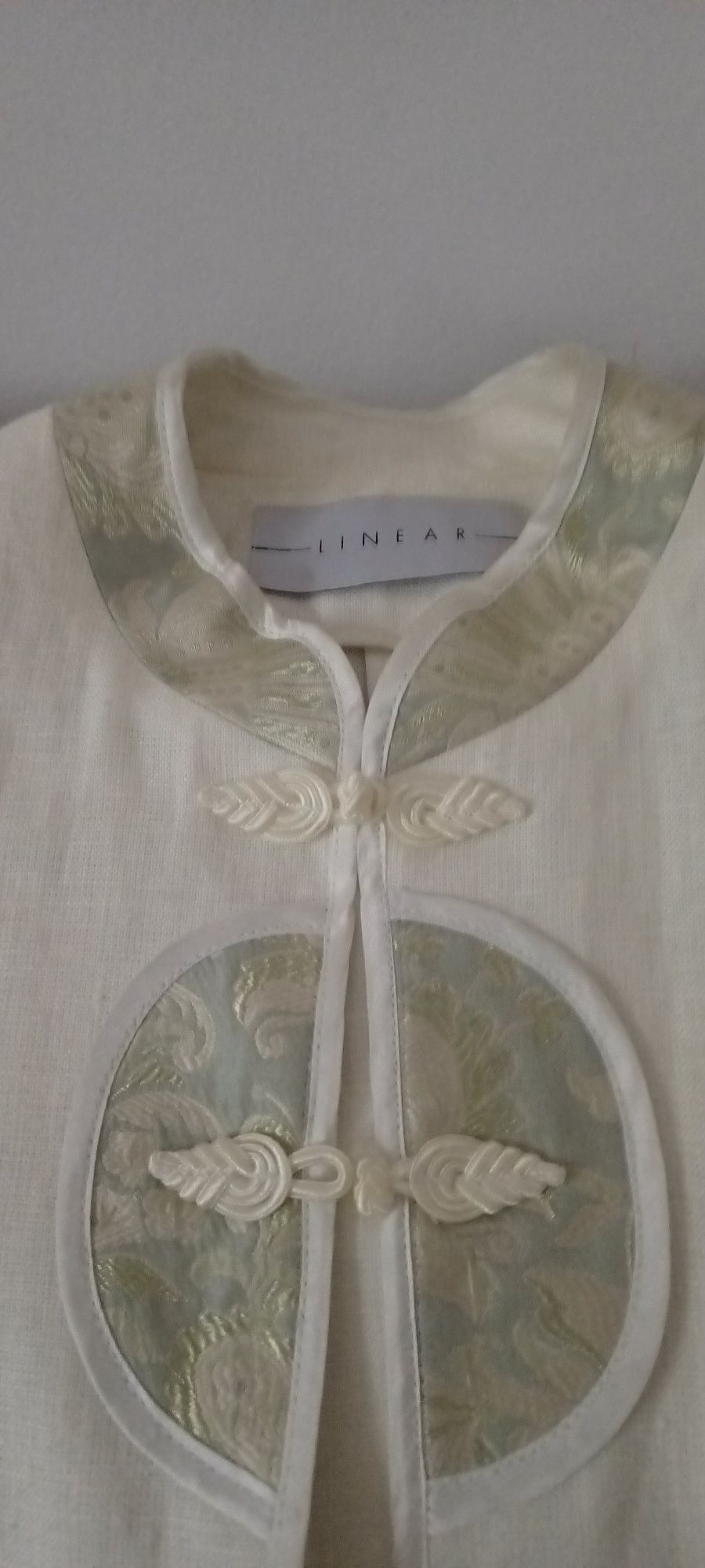 Żakiet lniany w stylu chińskim