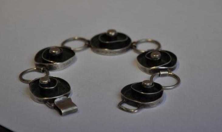 Srebrna bransoletka, vintage