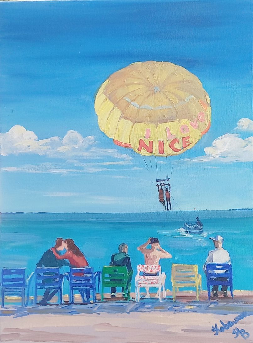 Картини, живопис Наталії Ковалик.Олія холст 30×40.Колекції. Море, Ніца