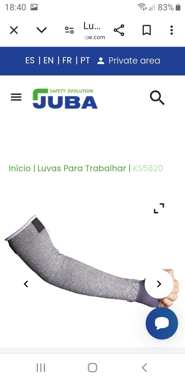 2 pares de manguitos para proteção dos braços resistência ao corte