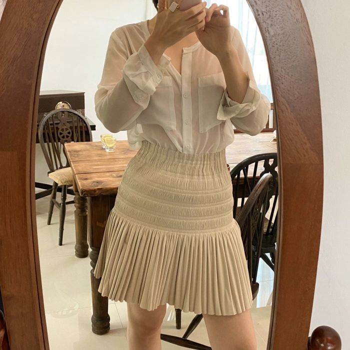 Спідниця Zara з штучної шкіри L