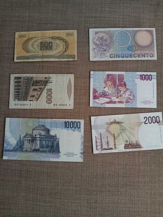 ITÁLIA 12 NOTAS Antigas em bom estado de conservação, conforme fotos,