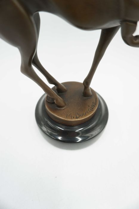 FIGURA Z BRĄZU młody jeleń prezent dla myśliwego art deco