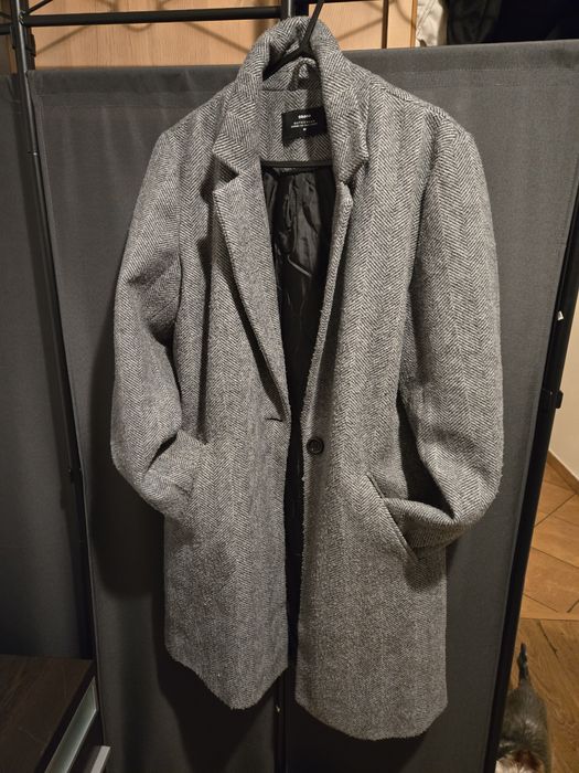 Płaszcz  damski  w jodełkę