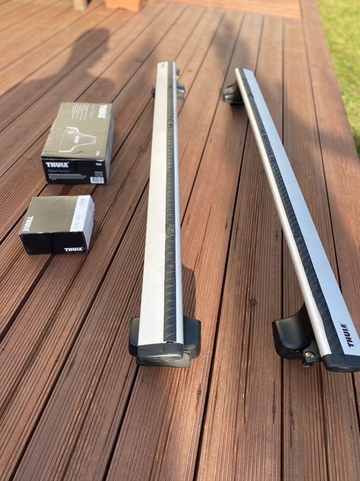 Bagaznik dachowy Thule Wingbar Evo 135, lapy i kit mocujacy