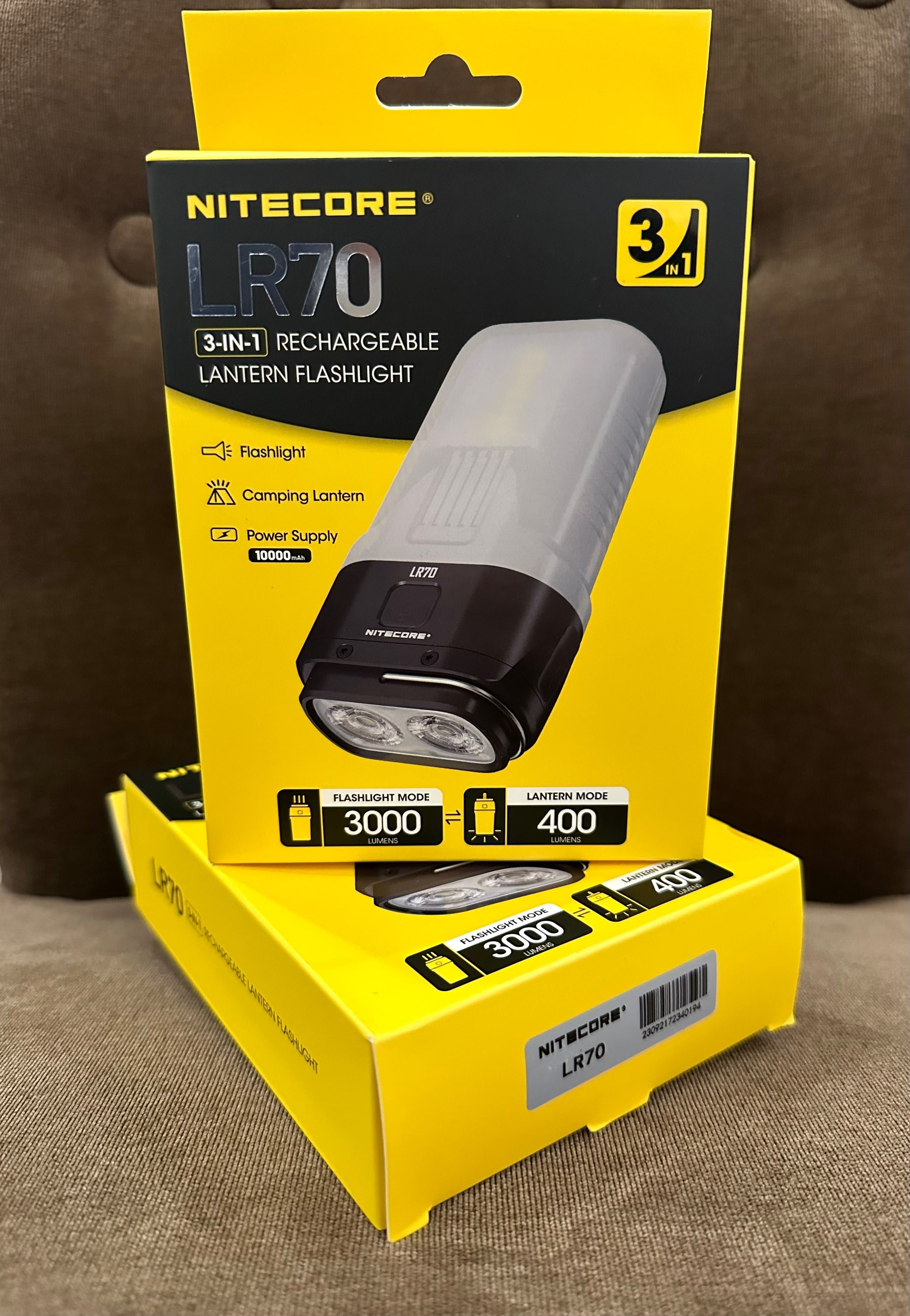 Nitecore LR70 4в1 - Ліхтар кемпінговий, ручний + Power Bank USB Type-С