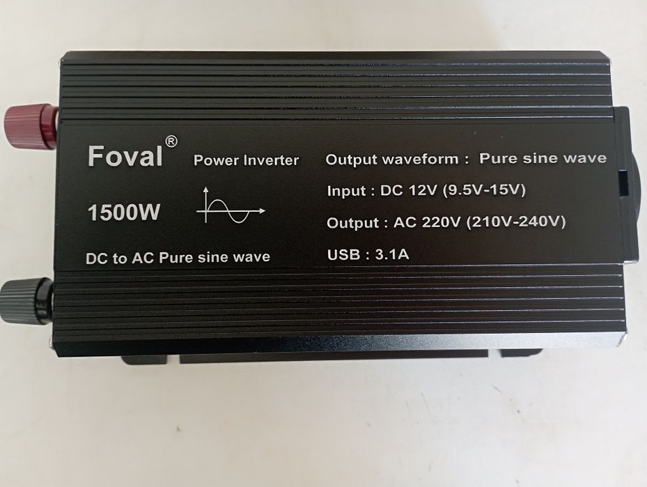 Інвертор-Инвертор з чистою синусоїдою Foval -1500 W. НОВИЙ.