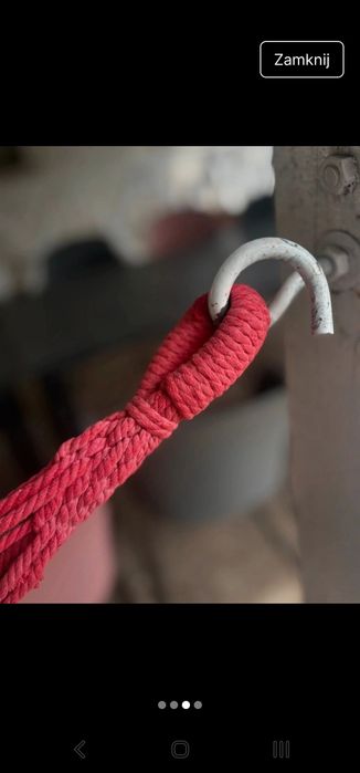 Hamak ogrodowy 2 osoby huśtawka xxl mocny wytrzymały wzmocniony pałąk