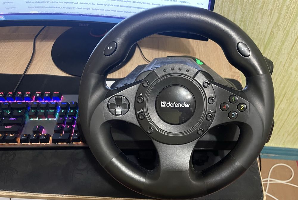Игровой руль Defender