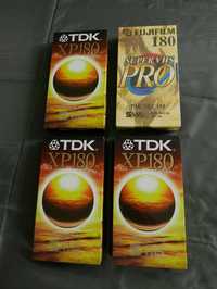 Kasety VHS TDK XP180 Fuji Super VHS Pro 180 wideo video