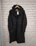 Reserved czarna długa parka płaszczyk z kapturem Nowa z metką M/L
