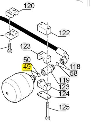 Akumulator hydrauliczny - 305971 - Manitou