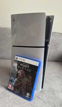 PlayStation 5 Slim 1 Tb z napędem plus gra Assassins Creed Mirage.