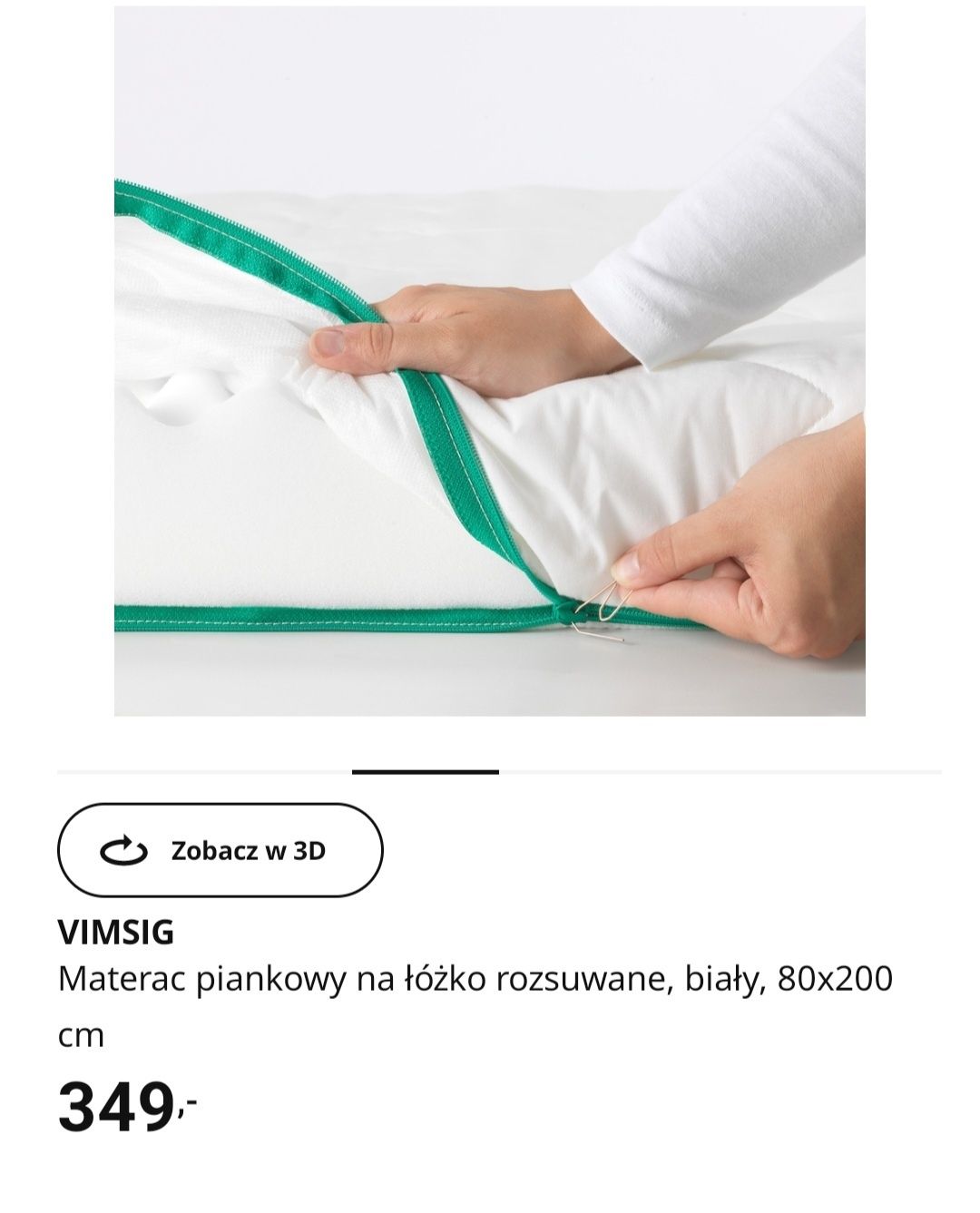 Łóżko Minnen + materac