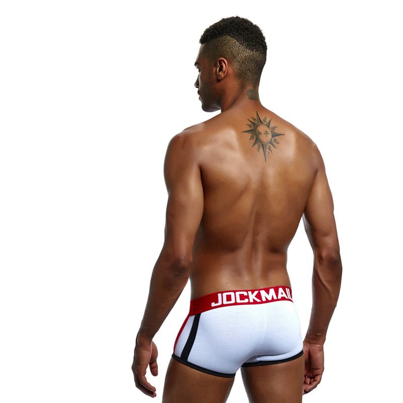 Męskie bawełniane bokserki z wkładką powiększającą Push Up - XL