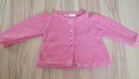 Sweterek sweter dziecięcy rozpinany różowy 62cm
