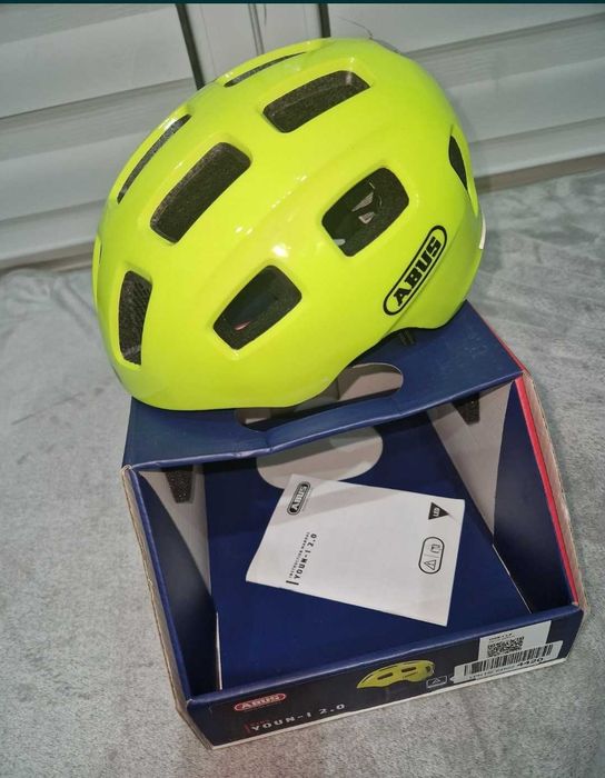 kask rowerowy Abus youn I2.0 signal yellow